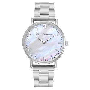Lvpai Women Watches Stainless Steel Brand Fashion Ladies Wristwatch Creative Quartz Clock Retro simple Cheap Luxury Watch