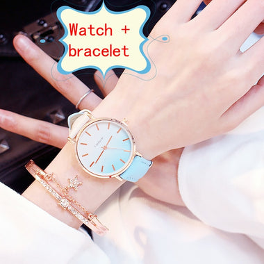 2019 Women's Watch Modern Fashion women Quartz wristwatch student Leather Ladies Bracelet Luxury Watch Casual Relogio femenino